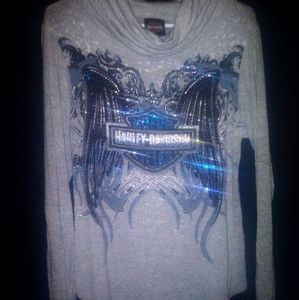 Excellent Condition Lg Harley Davidson Bling Top